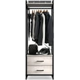 Sorbus StandAlone Clothing Rack with Fabric Drawers Tall Storage