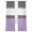 Purple, variant on Sage Green Morocco Sheer Curtains 72 Inch Length 2 Panels Set, Modern Stitching Geometric Striped Grey Voile Window Treatment Curtains Sheers Drapes for Bedroom/Living Room/Kitchen 52"x72"x2