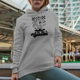 thumbnail image 2 of Tis the Season with Retro Christmas Present Art Merch Gift, Heather Grey Hooded Sweatshirt or Hoodie, XL, 2 of 5