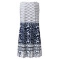 thumbnail image 5 of SMihono Robes Bohèmes d'Été Femmes Grande Taille Mode Femmes Décontracté Aguichant Col en V Uni Été Dentelle Sans Manches Robe Mini, 5 of 5