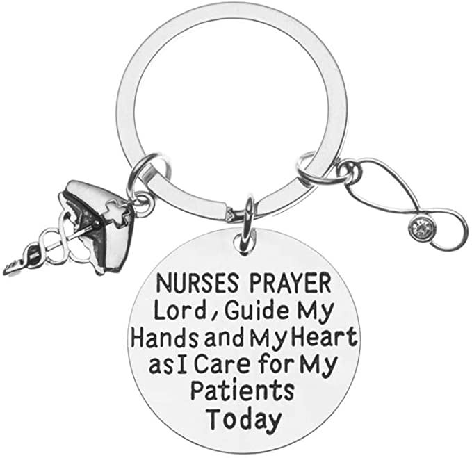 Funny Nurse Keychain Gifts Nurses Week Nurses Day Gifts for Nurse Practitioner Medical Nursing Student Future Nurse Christmas Graduation Keyring Gifts