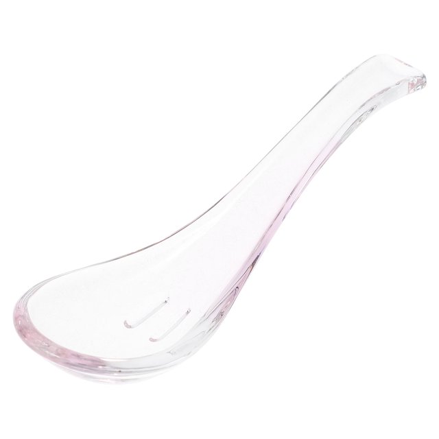 Cuchara de vidrio versátil Cuchara de vidrio de cocina Cuchara de restaurante Cuchara de postre Cuchara de postre de vidrio Cuchara de sopa transparente Cuchara para comer