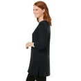 thumbnail image 3 of Woman Within Plus Size Perfect Three-Quarter-Sleeve Scoopneck Tunic, 3 of 6