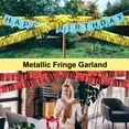 thumbnail image 7 of Uxcell 6-Pack Foil Fringe Garland 10 Feet Shiny Metallic Foil for Parties and Events Green, 7 of 7