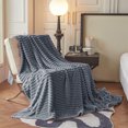 thumbnail image 3 of Cozy Plush Blanket 27x39 Inch Faux Fur Throw Blanket Solid Color for Couch Sofa, 3 of 6