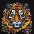 thumbnail image 3 of CafePress - Sunflower Tiger T Shirt - Women's Traditional Fit Dark T-Shirt, 3 of 4
