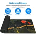 thumbnail image 5 of Japanese Extended Gaming Mouse Pad Big, Koi Fish Art Anime Long Mouse Pad Large, 31.5x11.8in Gold Texture Non-Slip Rubber Base Black Mousepad, Stitched Edges Keyboard Mouse Mat Desk Pad, 5 of 6