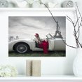 thumbnail image 1 of Fashion Woman in Car - Cars Canvas Art Print, 1 of 3