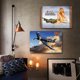 thumbnail image 3 of 2 Uds Belleza Y Aviones Placa Metal Vintage Pintura Hierro Rectangular 40x30cm, 3 of 9