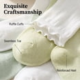 thumbnail image 4 of 6 Pairs Women Ruffle Crew Socks, Cute Frilly Cotton Casual Ankle Dress Socks, 4 of 7