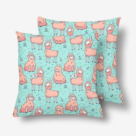 lamas pillowcase gckg 18x18