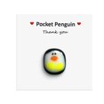 thumbnail image 1 of Adorno de abrazo de pingüino pequeño con tarjeta de mensaje pequeña, recuerdo de abrazo de pingüino 2023, estatuilla de pingüino 2023, pequeño bolsillo en miniatura acogedor, 1 of 4