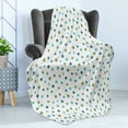 thumbnail image 4 of Star Soft Flannel Fleece Throw Blanket, Repetitive Abstract Simplistic Sky Objects Pattern, Cozy Plush for Indoor and Outdoor Use, 50" x 60", White Multicolor, by Ambesonne, 4 of 5