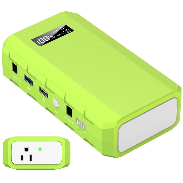 Powkey Estación de energía portátil con salida de CA, batería externa de 65 W/110 V, paquete de energía de 24000 mAh/88,8 Wh, fuente de alimentación portátil de respaldo para tienda de campaña al aire