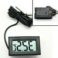 thumbnail image 3 of 1PCS Mini LCD Digital Thermometer Mini Thermometer Temperature Display Digital With Probe Indoor Outdoor 1m - 5m Black Cable, 3 of 10
