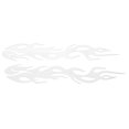 thumbnail image 1 of Calcomanía Reflectante de Parachoques Única de Bargains, Cuadrado Blanco, Llama, Calcomanía Reflectante para Automóvil, Decoración Personalizada para Cuerpo o Puerta del Vehículo, 1 of 7