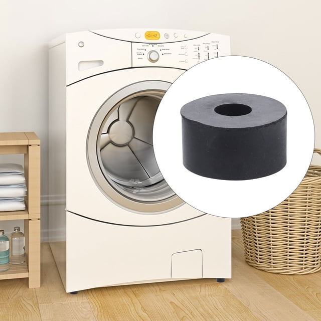 LRXIYODE 15Pcs Washer Anti Vibration Mat Black Rubber Vibration Reduction Pads for Industrial Use