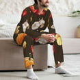 thumbnail image 5 of Mens Pajamas Set, vegetable Potato Button Down Long Sleeve Loungewear Sleepwear Pjs sets for Men, 5 of 5