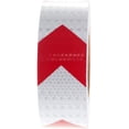thumbnail image 2 of 10Mx5cm Reflective Warning Tape, Reflector Safety Adhesive Tape for Orientation Arrow, Warning Sign, High Visibility, High Intensity, Arrow in Red and White, 2 of 4