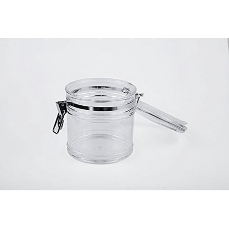 Clear Acrylic Airtight Jar Canister with Locking Clamp 50 ...