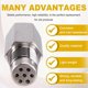 thumbnail image 5 of 5PCS for Exhaust Manifold Modification Automotive O2 Oxygen Sensor Extension Adapter M18X1.5 Pipe Fi, 5 of 5