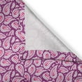 thumbnail image 3 of Ambesonne Magenta Kitchen Curtains, Middle Eastern Paisley, 55"x45", Purple Magenta Pink, 3 of 3