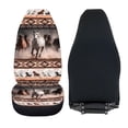 thumbnail image 5 of XYZCANDO Aztec Tribal Car Seat Covers 2 Pcs Horse Car Seat Covers for Front Seats Stretch Polyester Fabric Cover Auto Interior Accessories Universal Fit for Most Cars,SUVs,Sedans, 5 of 7