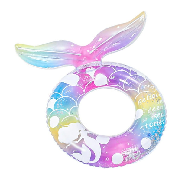 Flotador de piscina de sirena, anillo de natación inflable, decoración de fiesta, juguete divertido para playa