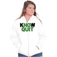 thumbnail image 4 of Know Quit Motivation Workout Exercise Zip Up Hoodie Men's Women's Brisco Brands M, 4 of 6