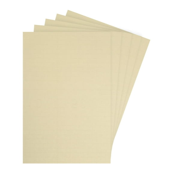 Dollhouse Wallpaper and Flooring 12 Inch x 8 Inch Pure Color Light Beige for Dollhouse Sand Table Model 5 Pcs