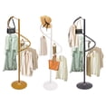 thumbnail image 3 of Dwellnix Gold Rotating Coat Rack, 360° Spiral Clothing Organizer, Modern Clothes Storage Solution for Bedroom, Laundry Room & Showrooms, Freestanding Design, 3 of 11