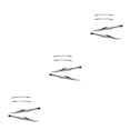 thumbnail image 4 of Thinsony Easy Removal For Customized Look Car Decals Sports Motorhome Stripes Overall black and gray 3Set, 4 of 6