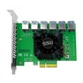 thumbnail image 1 of PENGXIANG Hot PCI Express X4 20Gb 1 To 6 Riser Card PCI-E To PCI-E Adapter PCIE Slot 4X To 16X USB 3.0 Riser Extender For Bit Miner Mining, 1 of 5