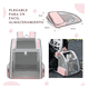thumbnail image 4 of Mochila Transportadora Para Perros/gatos Plegable Lab.G Gris Rosa, 4 of 5