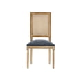 thumbnail image 7 of Christopher Knight Home Vintage Upholstered Dining Chairs, Cane Backrest, Solid Wood Frame, Haze Blue, Set of 2, 7 of 7