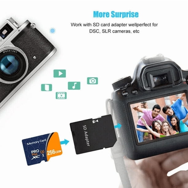 Lote al por mayor de tarjetas Micro SD de 256 GB, Clase 10, ultra rápida, para computadora, smartphone y cámara
