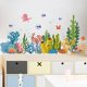 thumbnail image 2 of Calcomanía de pared submarina, decoración de vida marina, dormitorio infantil, sala de juegos, baño, sala de estar, 2 of 5