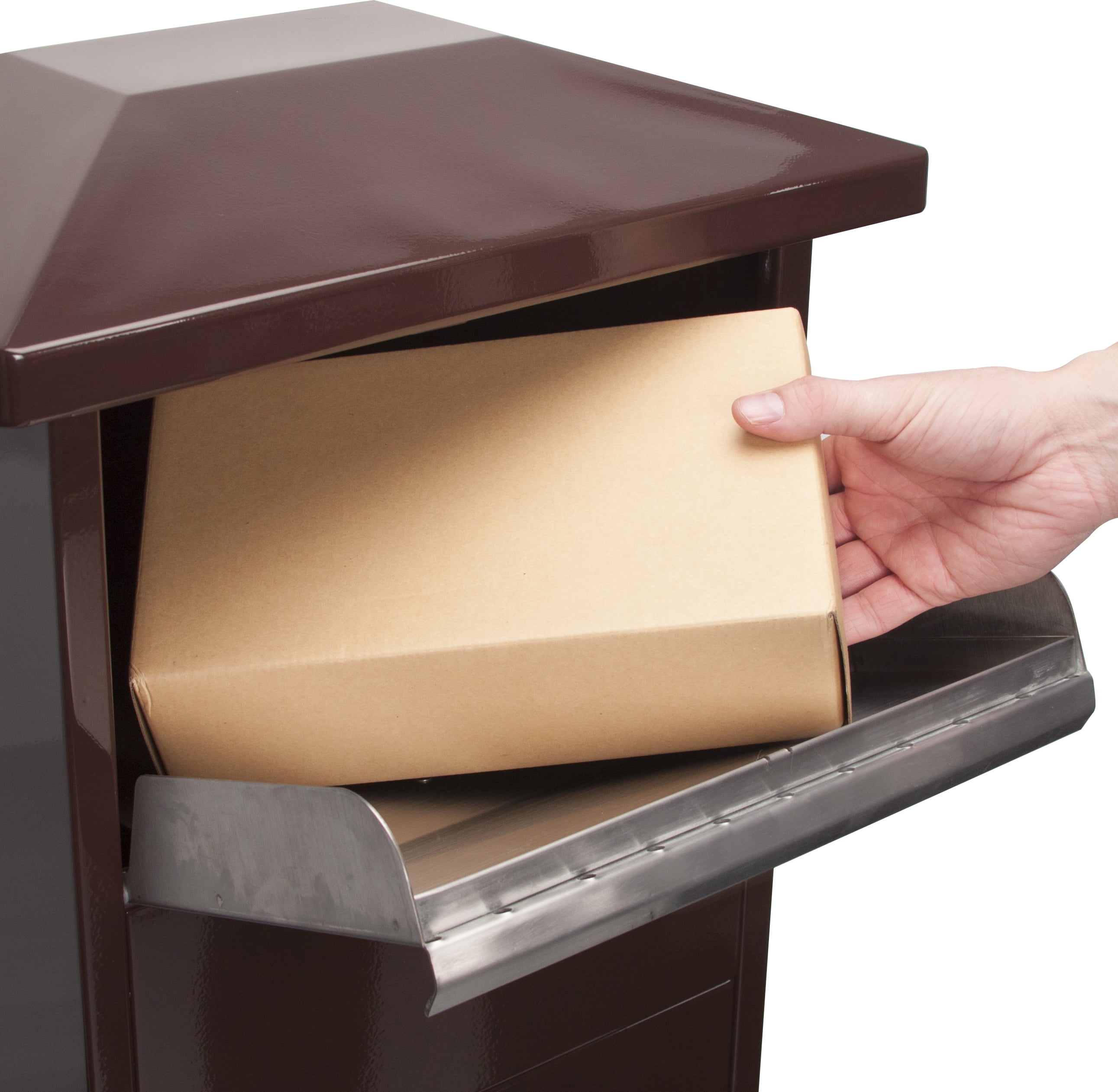 MPB-600 Brown Parcel Box with Package Compartment by Barska