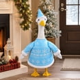 thumbnail image 4 of Qwtwty Porch Goose Christmas Outfit Funny Christmas Costume 23" Lawn Goose Decorative Outfit for Porch Lawn Patio Yard Outdoor Holiday Decor, 4 of 9