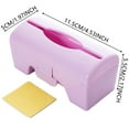 thumbnail image 2 of Ngheia 3 Plastic Bag Storage Boxes in 3 Colors, 3 Pack Colorful Wall Mounted Plastic Bag Storage Organizer Box Kitchen Trash Bag Dispenser Multi Color Set, Storage Box*3, 2 of 2