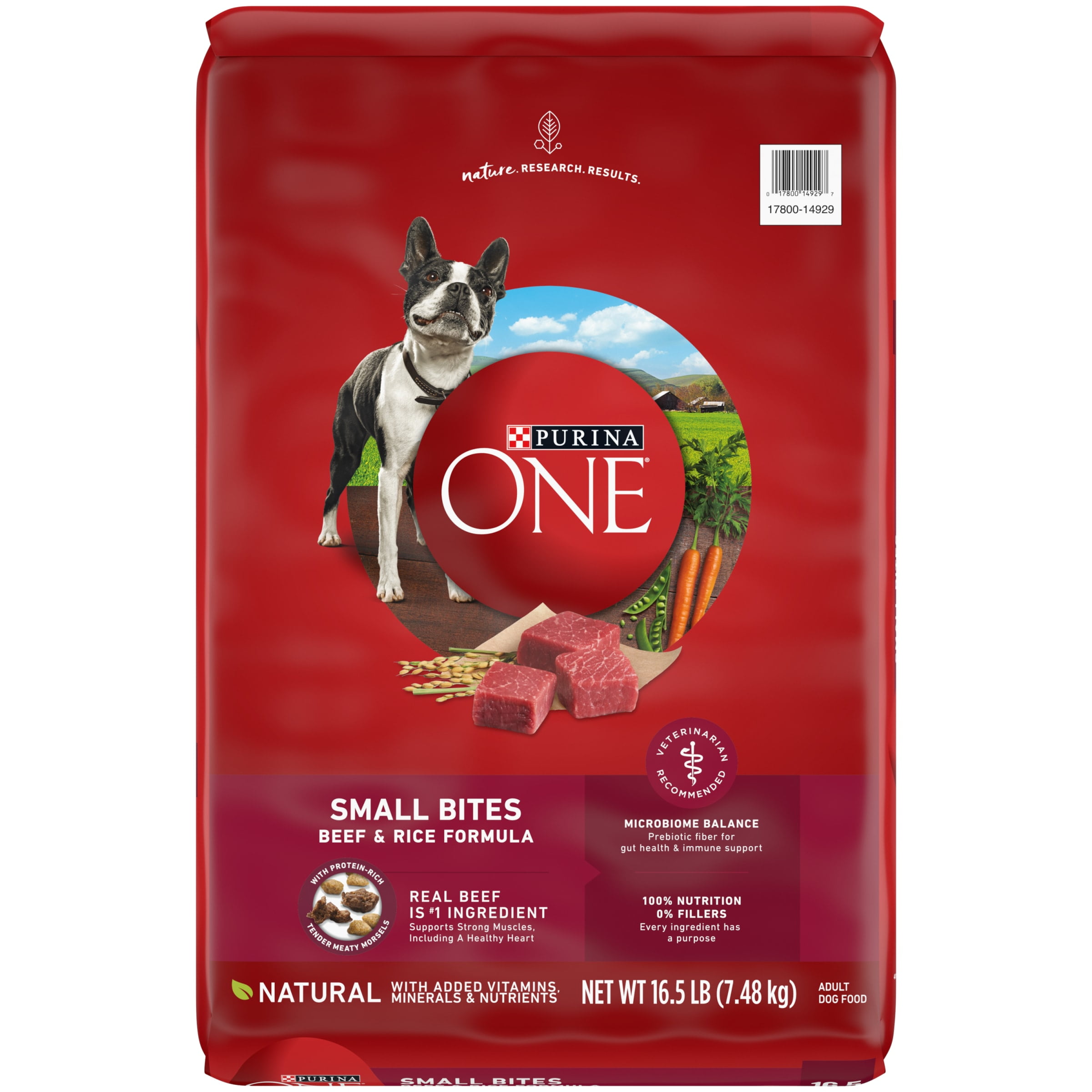 Purina ONE Small Bites Beef and Rice Formula Dry Dog Food for Small