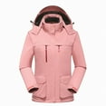 thumbnail image 2 of Jinhomg Winter Hooded Heated Jackets for Women Windproof Warm Rain Coat Thick Comfy Soft Shell Windbreaker Without Battery Pink M, 2 of 4