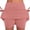 Pink, variant on Women's Sport 2 In 1 Skort, Soft Stretch Knit High Waist Built In Short Casual Training Skirt