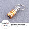 thumbnail image 4 of FRCOLOR 5Pcs Hex Screwdriver Bits Holder Extension Bar Practical Keychain Screw Adapter,1.97"X1.34"X0.59", 4 of 5