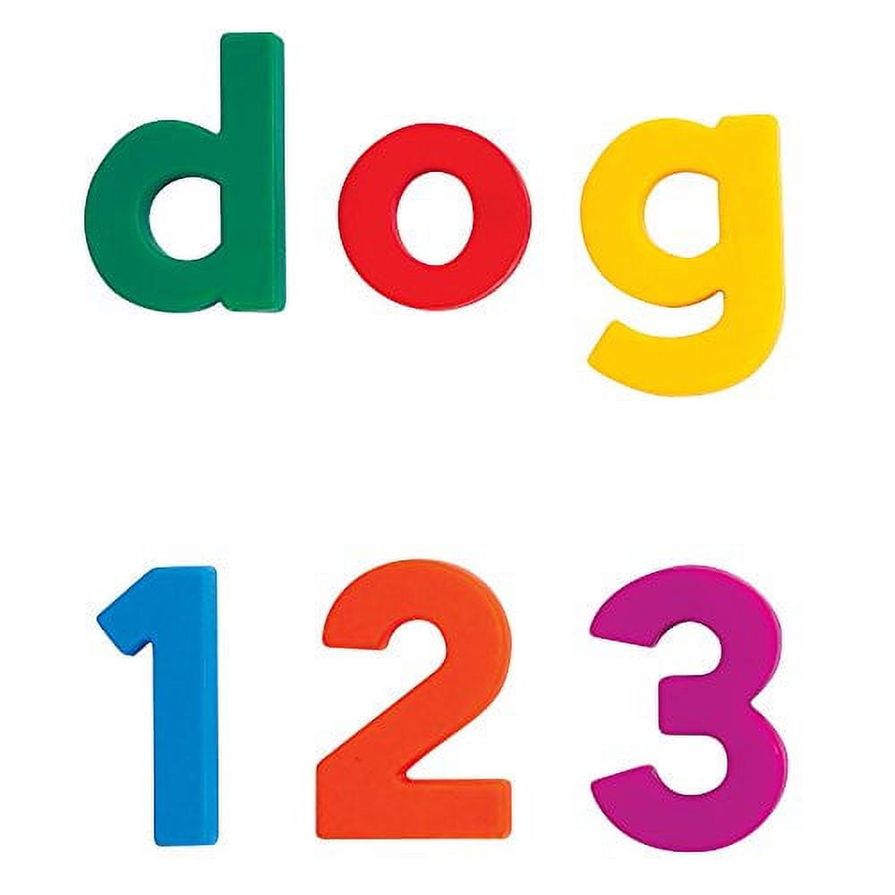 Educational Insights Multicolored Alphamagnets and Mathmagnets, 126 Pieces