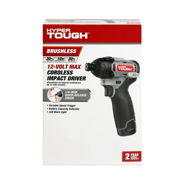 Hyper Tough 12V Max* Lithium-Ion Cordless Brushless Impact Driver