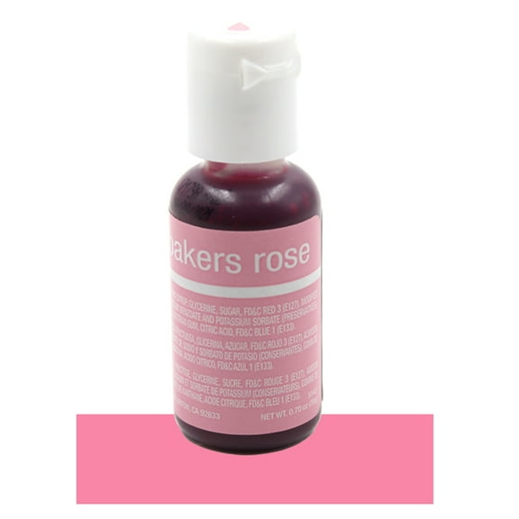 Chefmaster Liqua-Gel Food Color .70 oz Bakers Rose
