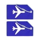 thumbnail image 2 of 2 etiquetas de equipaje para maletas, porta tarjetas de identificación, marcador de equipaje portátil de viaje Azul, 2 of 9