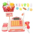 thumbnail image 1 of LOVEVER 1pc Supermarket Cash Register Toy Kid‘s Multipurpose Toy (Pink Without Battery), 1 of 7