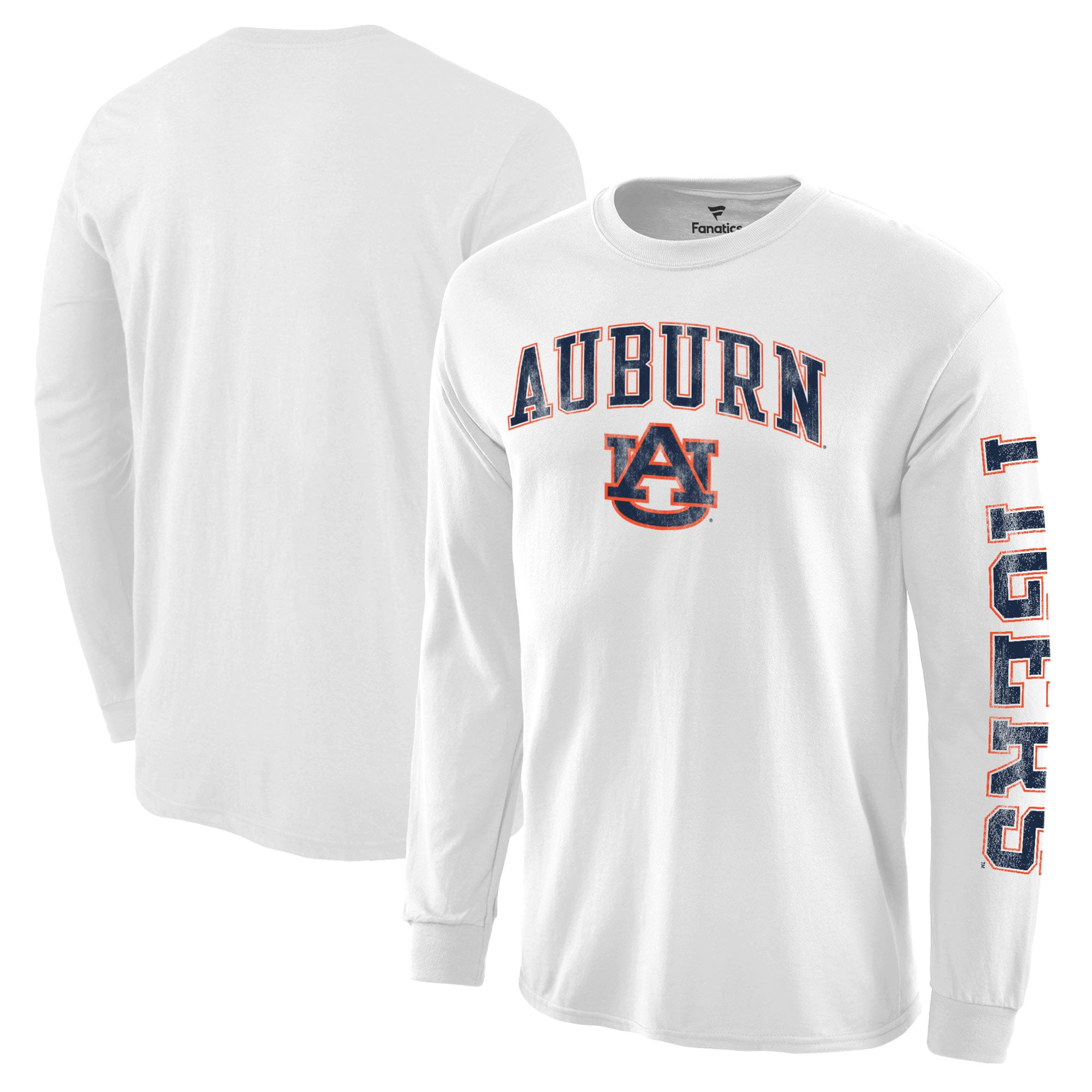 Men's White Auburn Tigers Distressed 